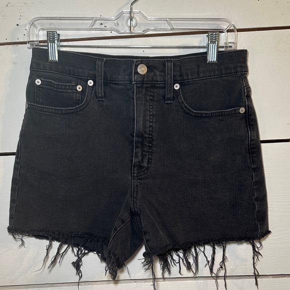 Madewell Pants - Madewell High Rise Denim Shorts Black